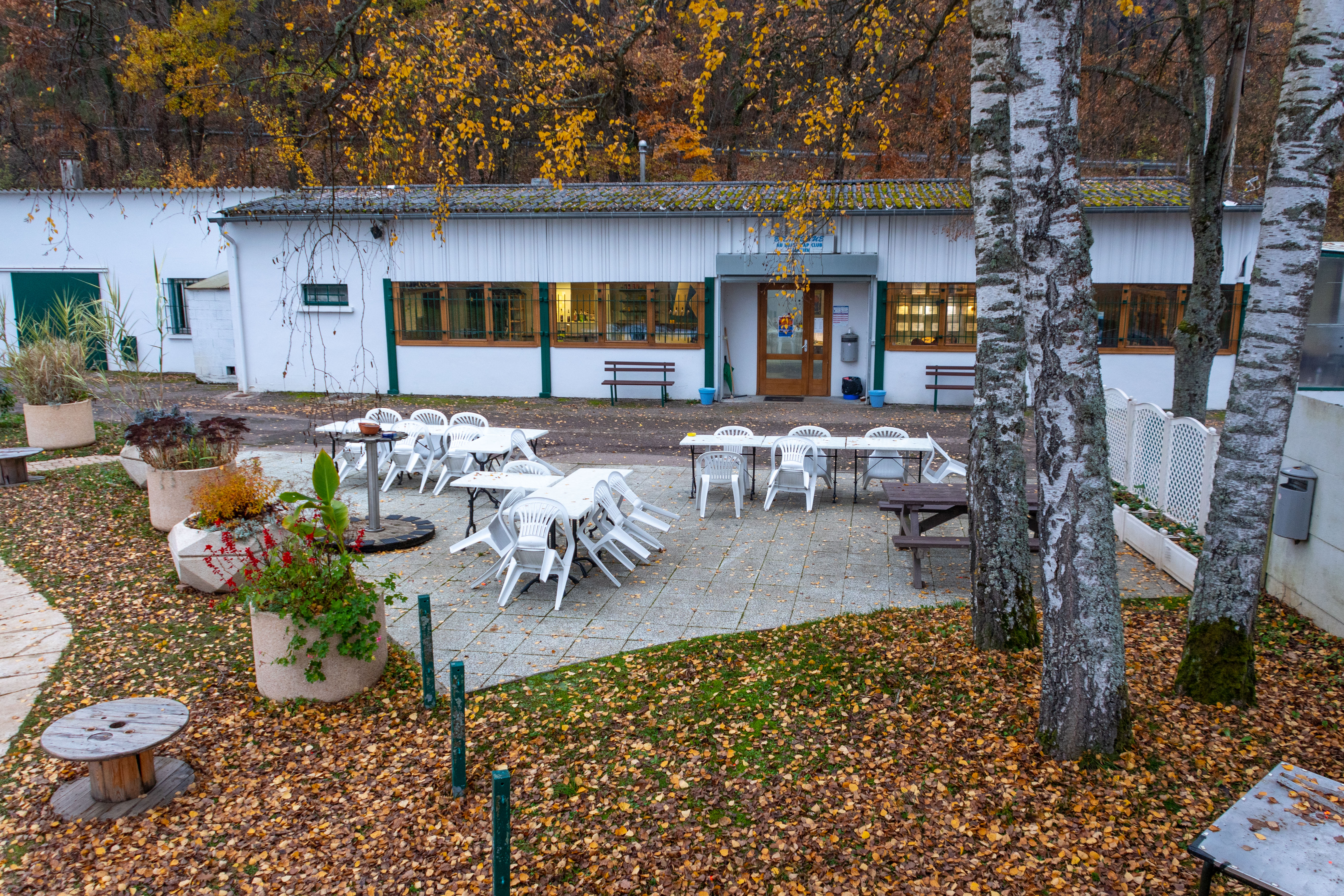 Terrasse et club House du ball-trap Nancy